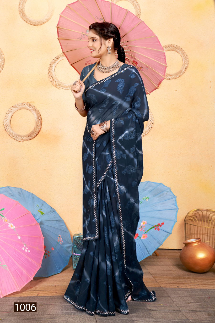 Saroj Ruhani Fancy Fabric Saree Catalog